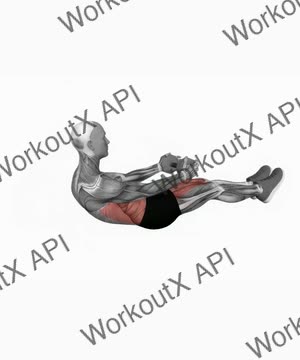 Dumbbell Crunch Hold With Legs Off exercise demonstration