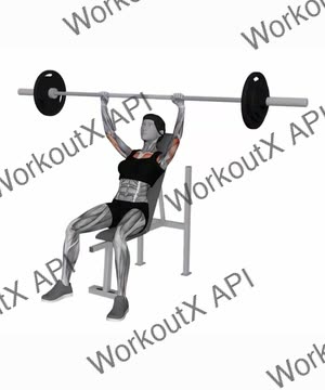 Barbell Incline Shoulders Press exercise demonstration