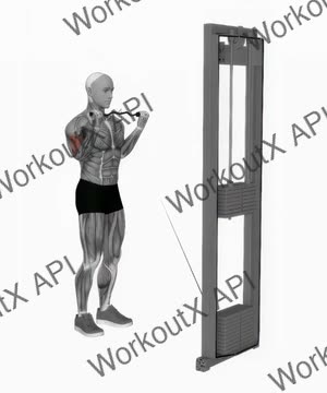 Cable Biceps Curl (Ez-Bar) exercise demonstration