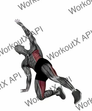Gate Pose Rounding Spine Looking Up exercise demonstration