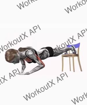 Decline Chair Push Up Diamond exercise demonstration