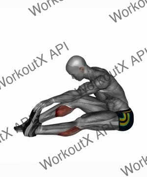 Seated Calf Stretch exercise demonstration
