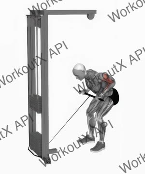 Cable Bent Over Reverse Grip Row exercise demonstration