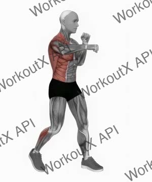 Boxing Right Cross exercise demonstration