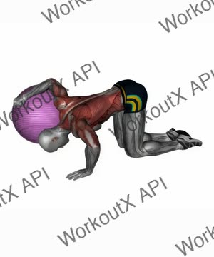 Chest Stretch With Exercise Ball exercise demonstration