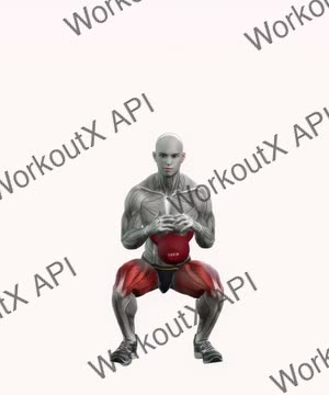 Goblet Kettlebell Squats exercise demonstration