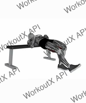 Dumbbell Staggered Hip Thrust exercise demonstration