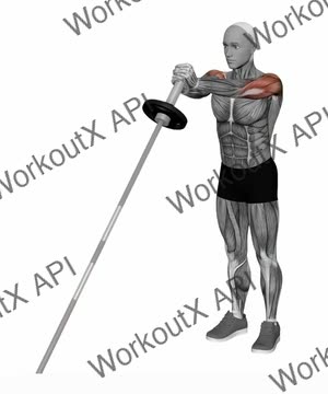 Landmine Overhead Press exercise demonstration