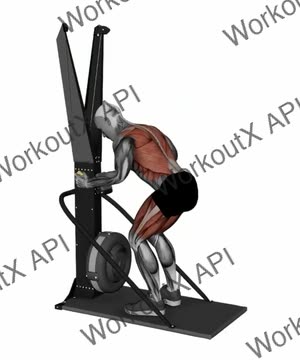 Ski Ergometer Cross Country Ski Jump Squat Pull exercise demonstration