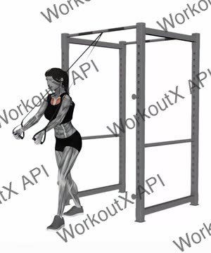 Band Low Chest Fly exercise demonstration