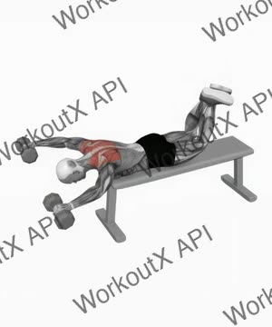 Dumbbell Face Down Lying Shoulder Press exercise demonstration