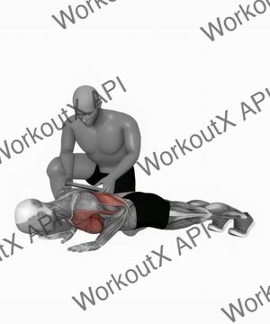 Assisted Weighted Push Up exercise demonstration
