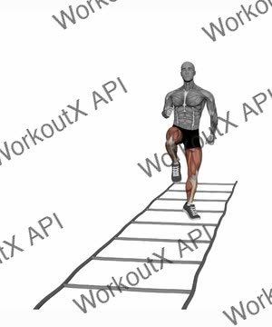 Agility Ladder Advanced Single-Leg exercise demonstration