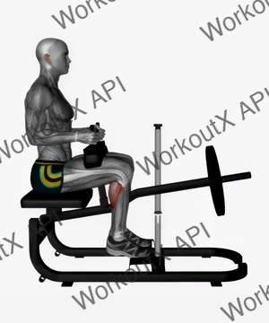 Seated Calf Machine exercise demonstration