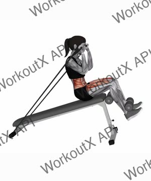 Band Decline Sit Up exercise demonstration