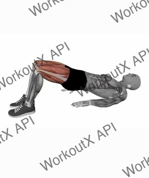 Glute Bridge Bodyweight exercise demonstration