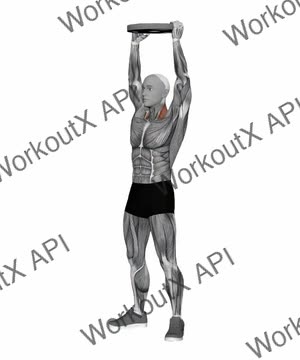 Plate Overhead Shrug exercise demonstration