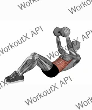 Dumbbell Ab Crunch exercise demonstration