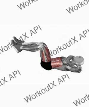 Air Bike Crunch exercise demonstration