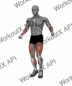 Skipping exercise demonstration