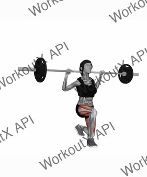Barbell Pause Lunge exercise demonstration