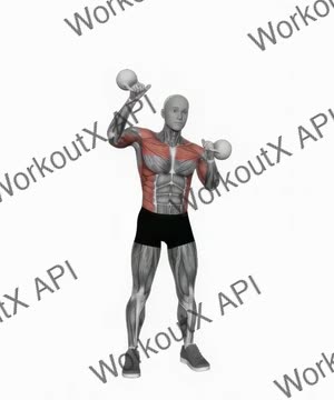 Kettlebell Seesaw Press exercise demonstration
